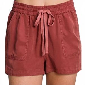FRENCH QUARTER Mauve Drawstring Shorts - Medium